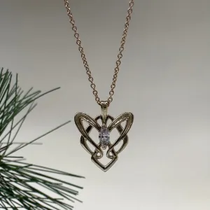 14k Gold Arwen Pendant -Lab Grown Diamond