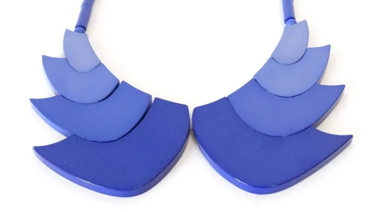 1970s Guillemette L’Hoir Paris Galalith Collar Necklace