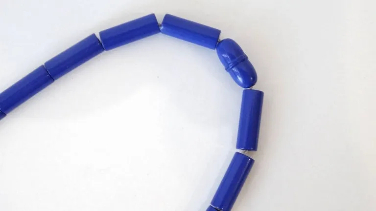 1970s Guillemette L’Hoir Paris Galalith Collar Necklace