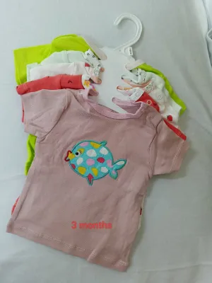 5 - Baby T-shirt Set : 3 Months