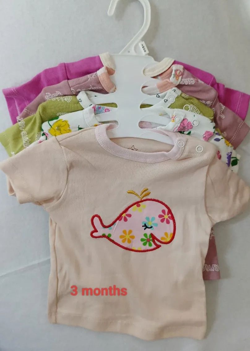 5 - Baby T-shirt Set : 3 Months