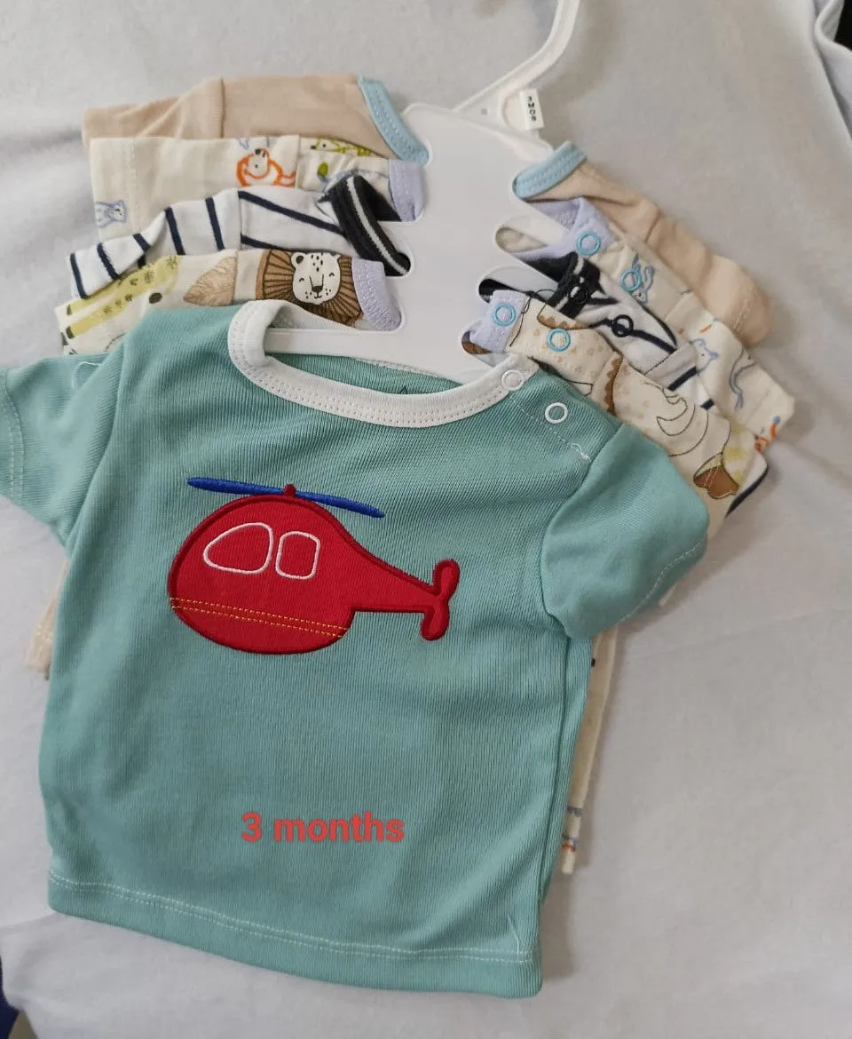 5 - Baby T-shirt Set : 3 Months