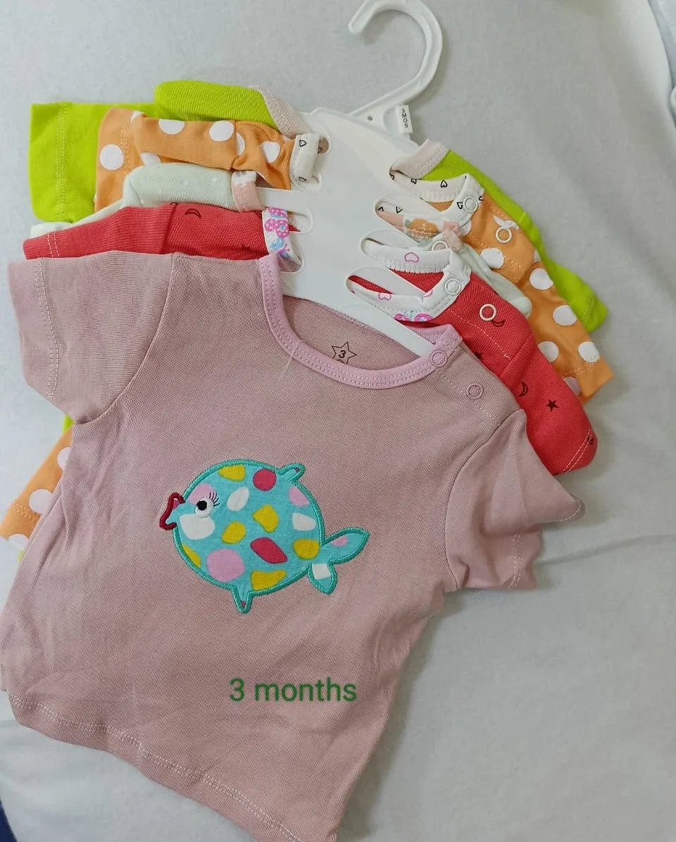 5 - Baby T-shirt Set : 3 Months