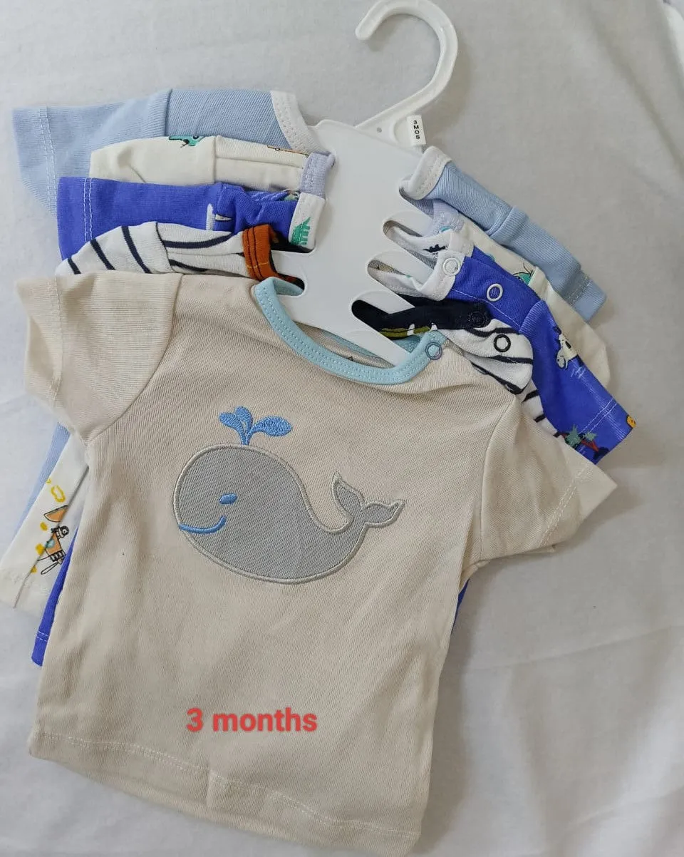 5 - Baby T-shirt Set : 3 Months