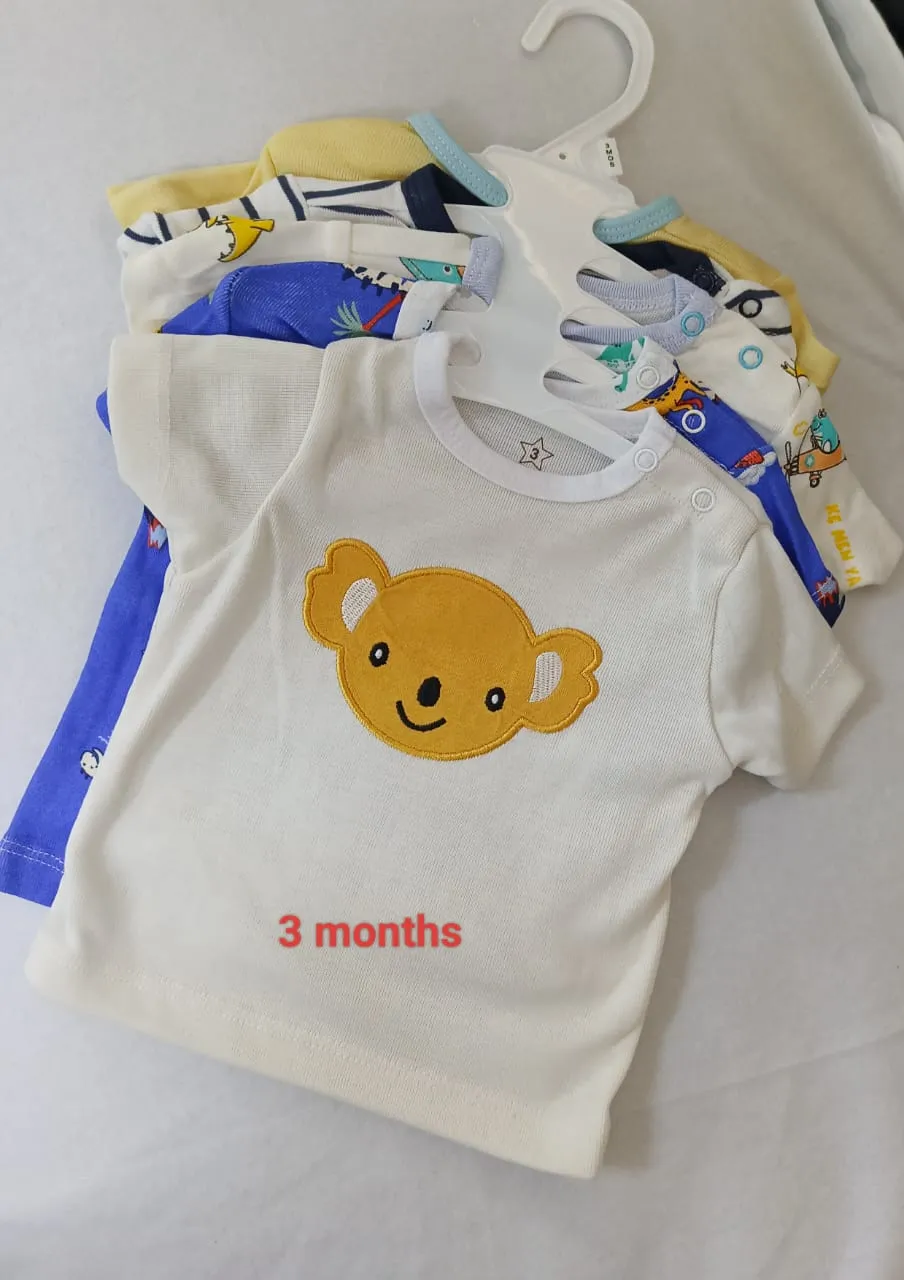 5 - Baby T-shirt Set : 3 Months