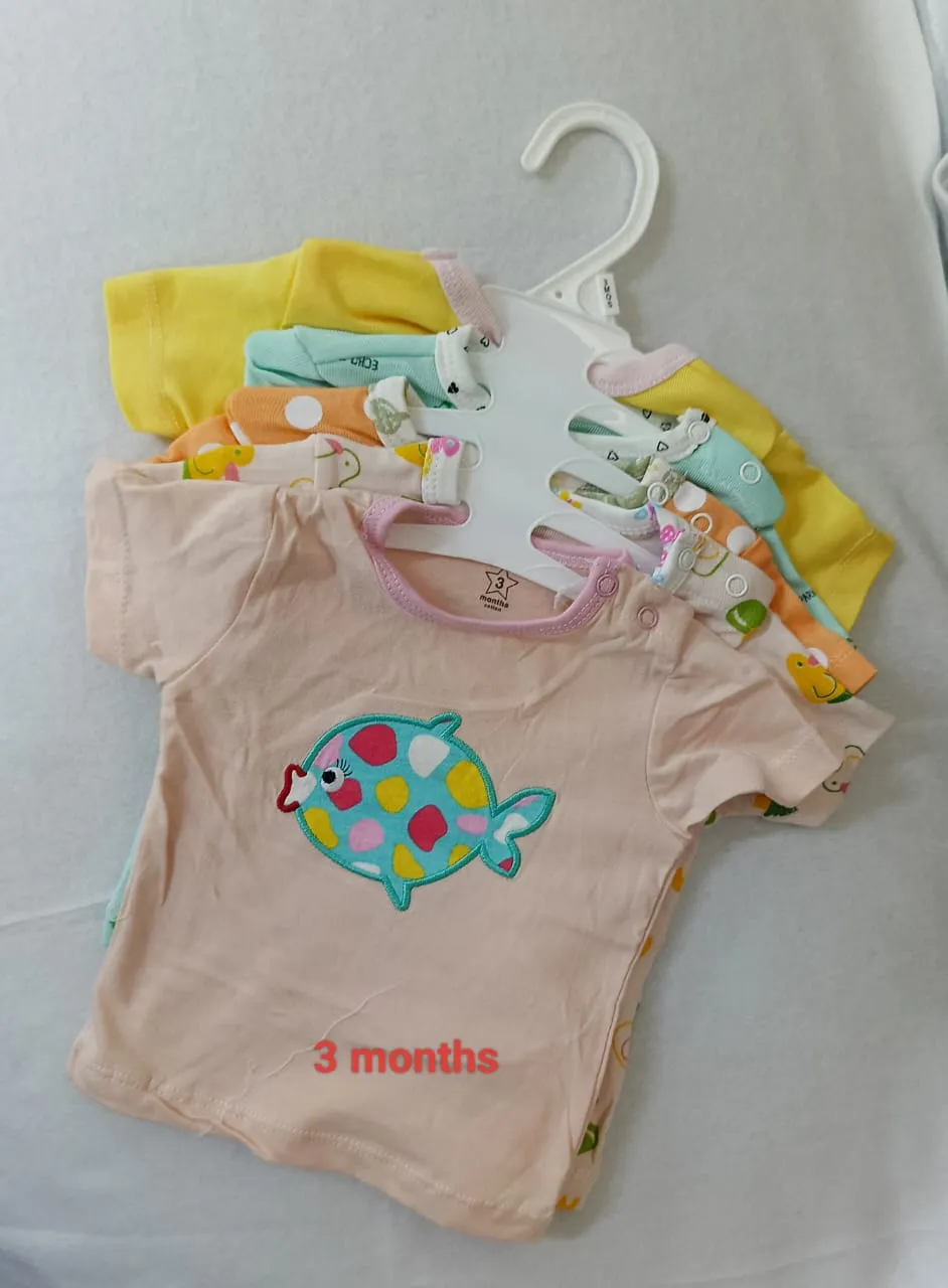 5 - Baby T-shirt Set : 3 Months