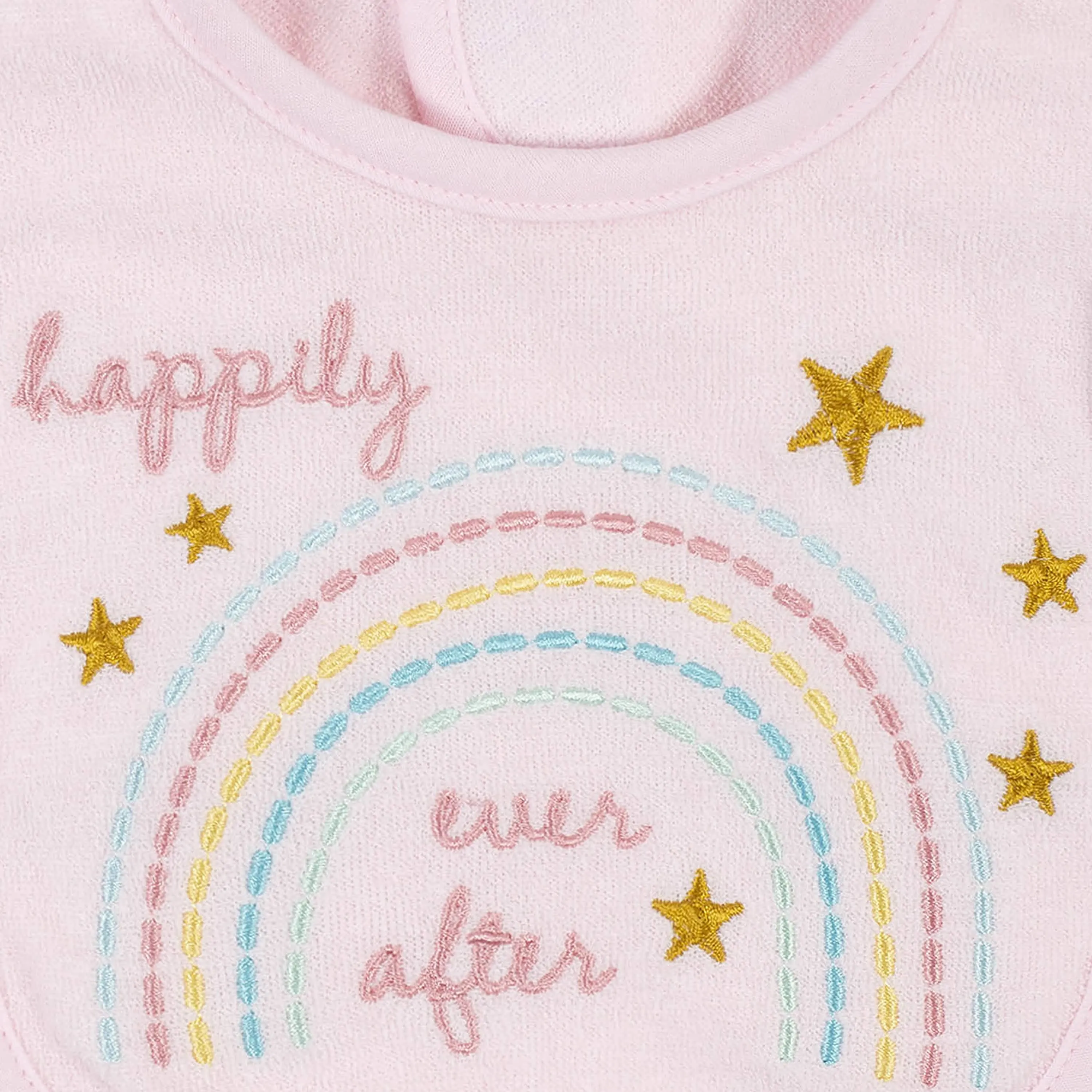 6-Piece Baby Girls Fairy Tale Bibs & Burp Cloths Set