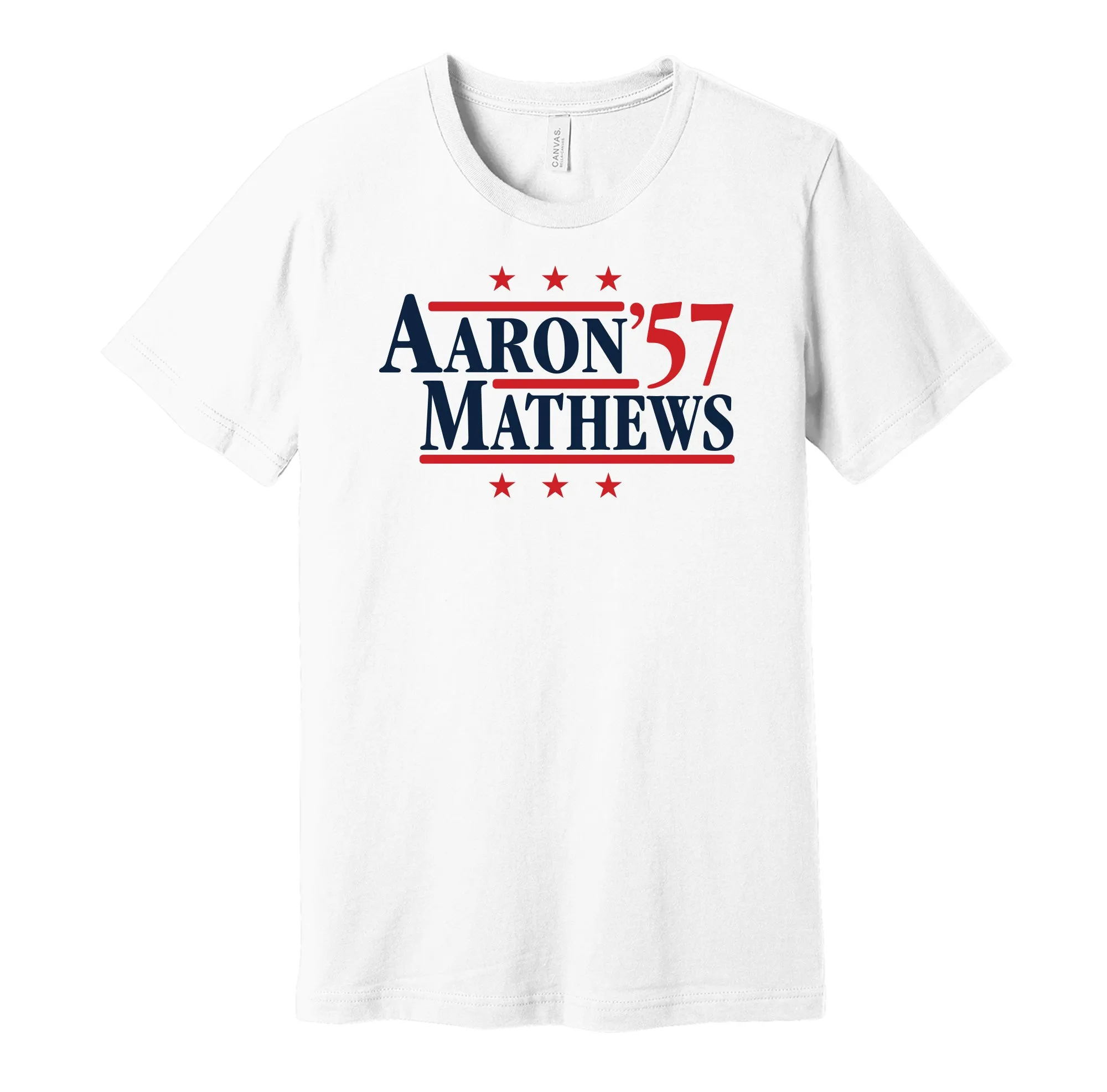 Aaron & Mathews '57 - Atlanta Georgia Legends Political Campaign Parody T-Shirt - Hyper Than Hype Shirts