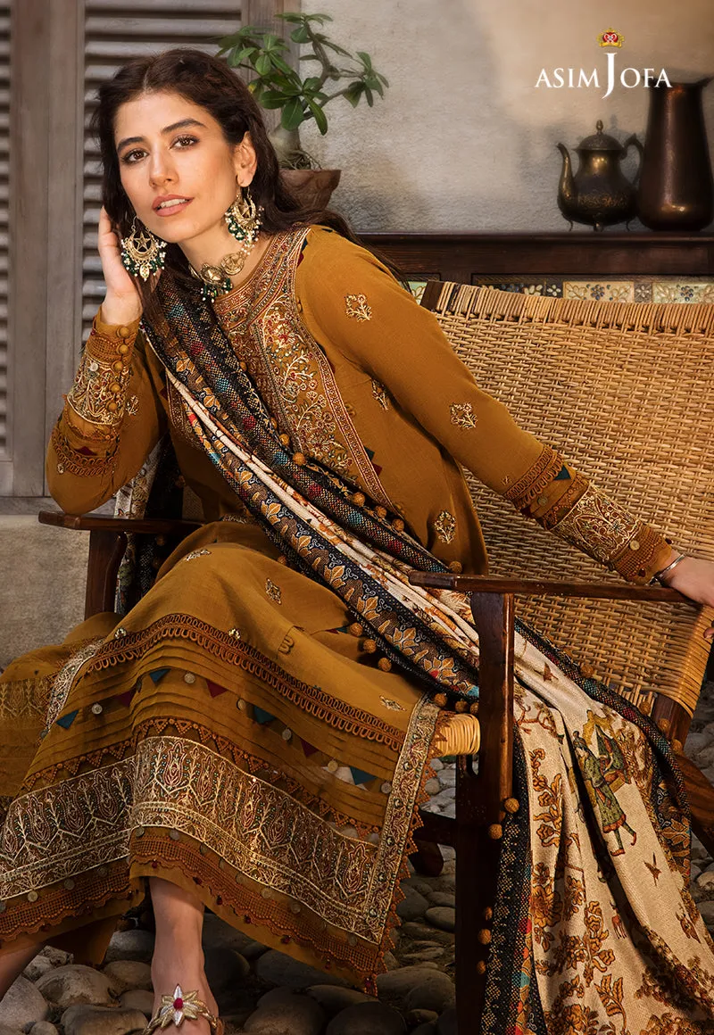 AJK-07 |  Asim Jofa The Syra Edit Kashmiri Embroidered Collection 2022 | Unstitched Embroidered Winter Suits
