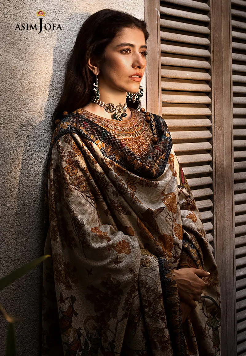 AJK-07 |  Asim Jofa The Syra Edit Kashmiri Embroidered Collection 2022 | Unstitched Embroidered Winter Suits