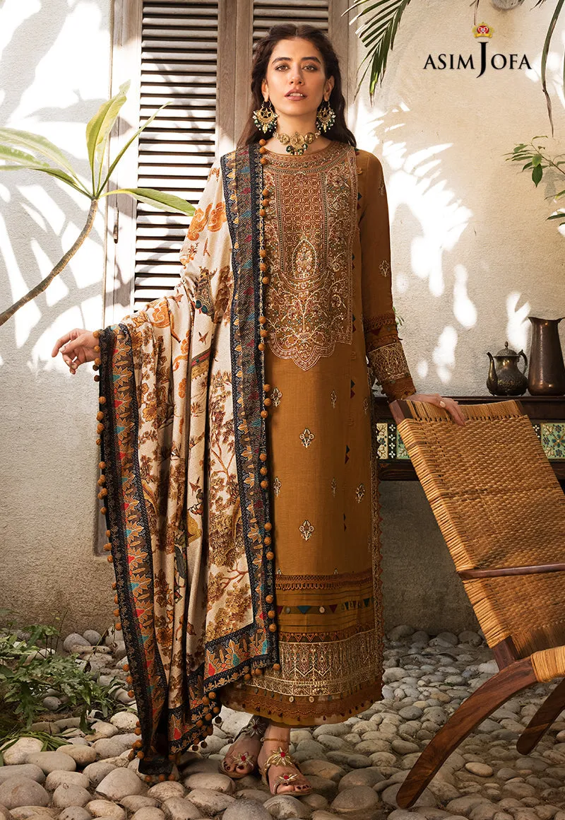 AJK-07 |  Asim Jofa The Syra Edit Kashmiri Embroidered Collection 2022 | Unstitched Embroidered Winter Suits