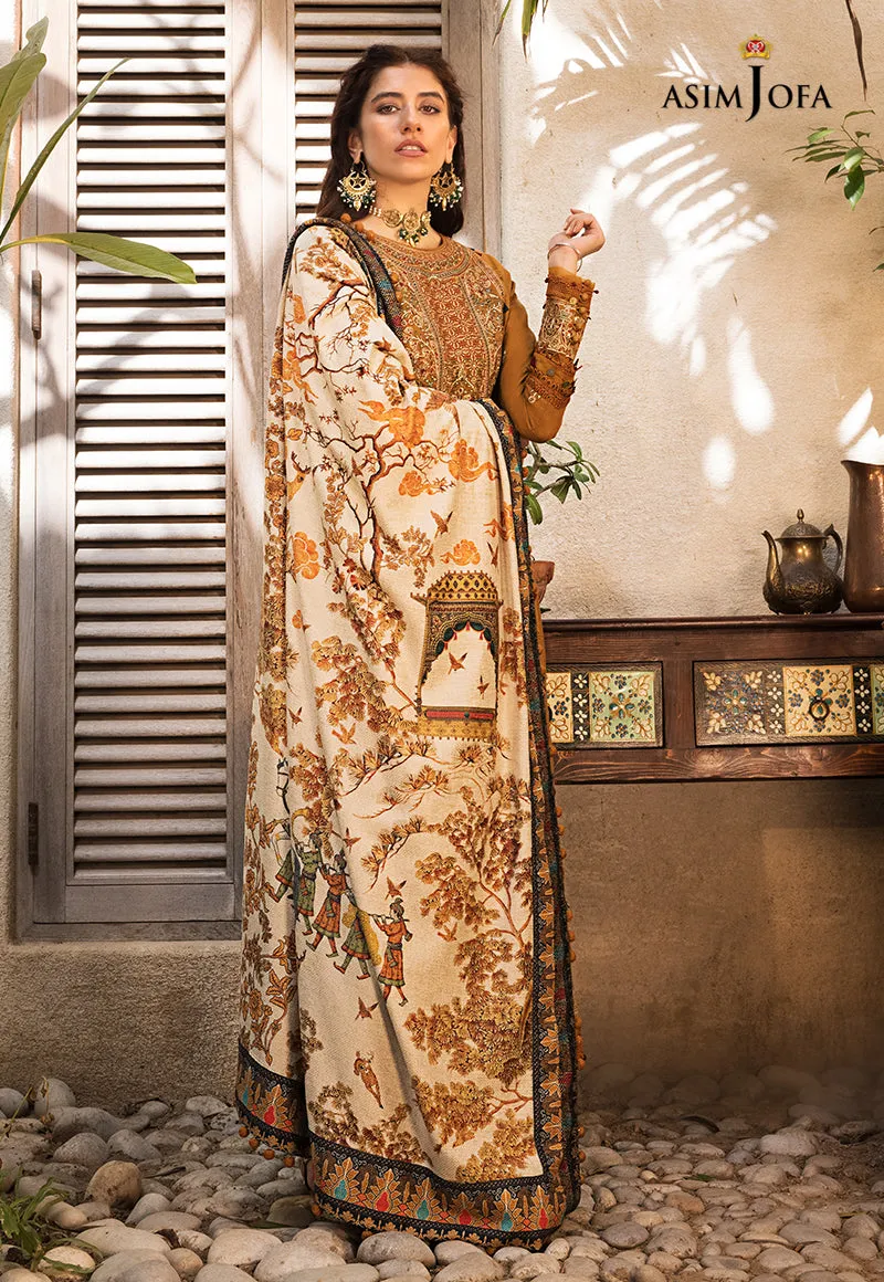 AJK-07 |  Asim Jofa The Syra Edit Kashmiri Embroidered Collection 2022 | Unstitched Embroidered Winter Suits