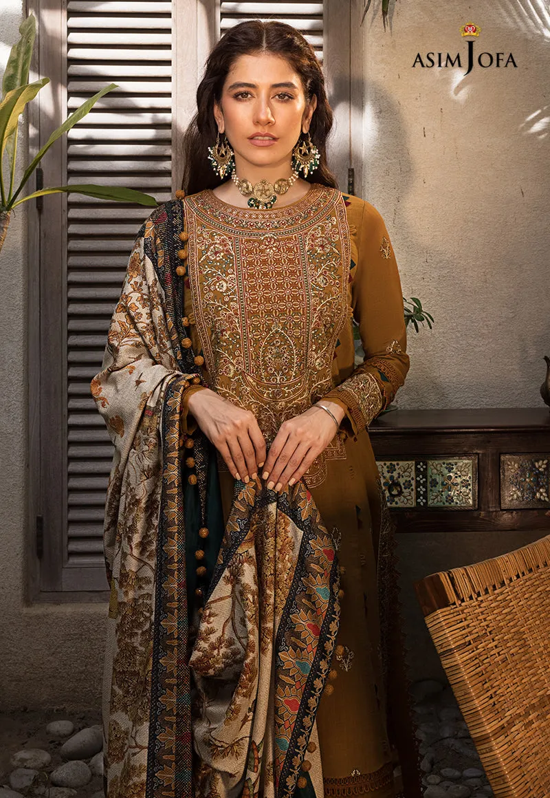 AJK-07 |  Asim Jofa The Syra Edit Kashmiri Embroidered Collection 2022 | Unstitched Embroidered Winter Suits