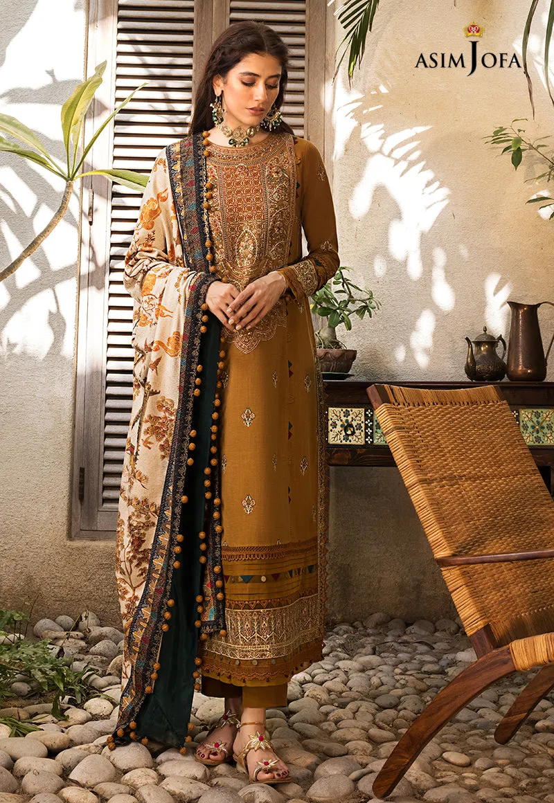 AJK-07 |  Asim Jofa The Syra Edit Kashmiri Embroidered Collection 2022 | Unstitched Embroidered Winter Suits