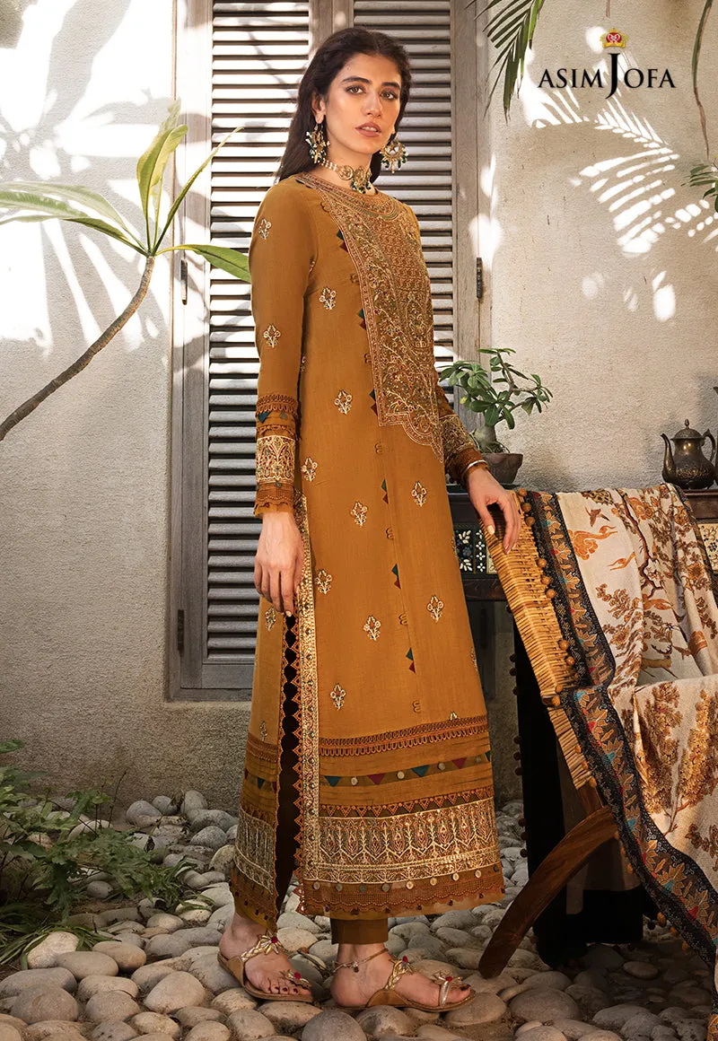 AJK-07 |  Asim Jofa The Syra Edit Kashmiri Embroidered Collection 2022 | Unstitched Embroidered Winter Suits