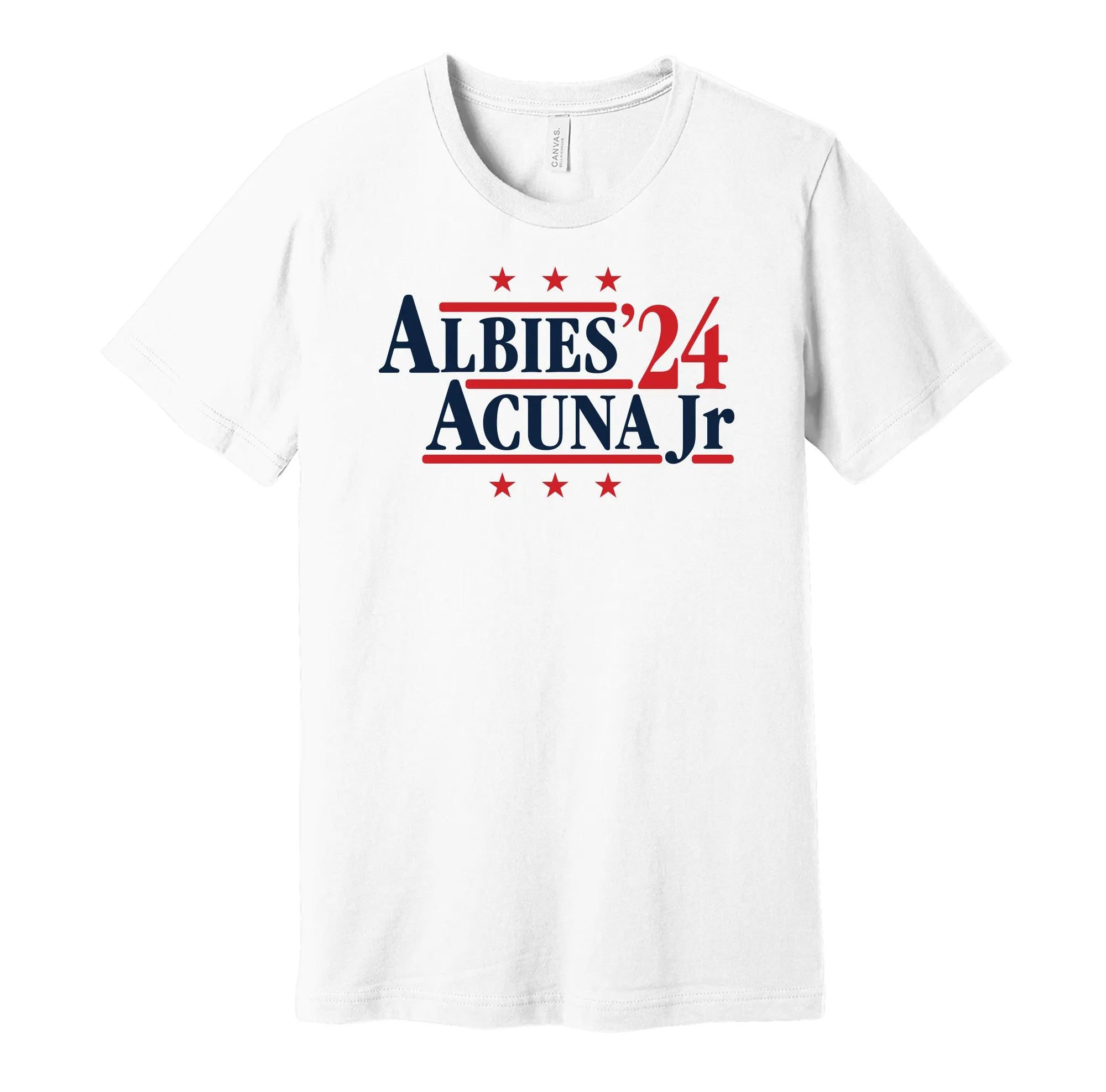 Albies & Acuna Jr '24 - Atlanta Baseball Political Campaign Parody T-Shirt - Hyper Than Hype Shirts