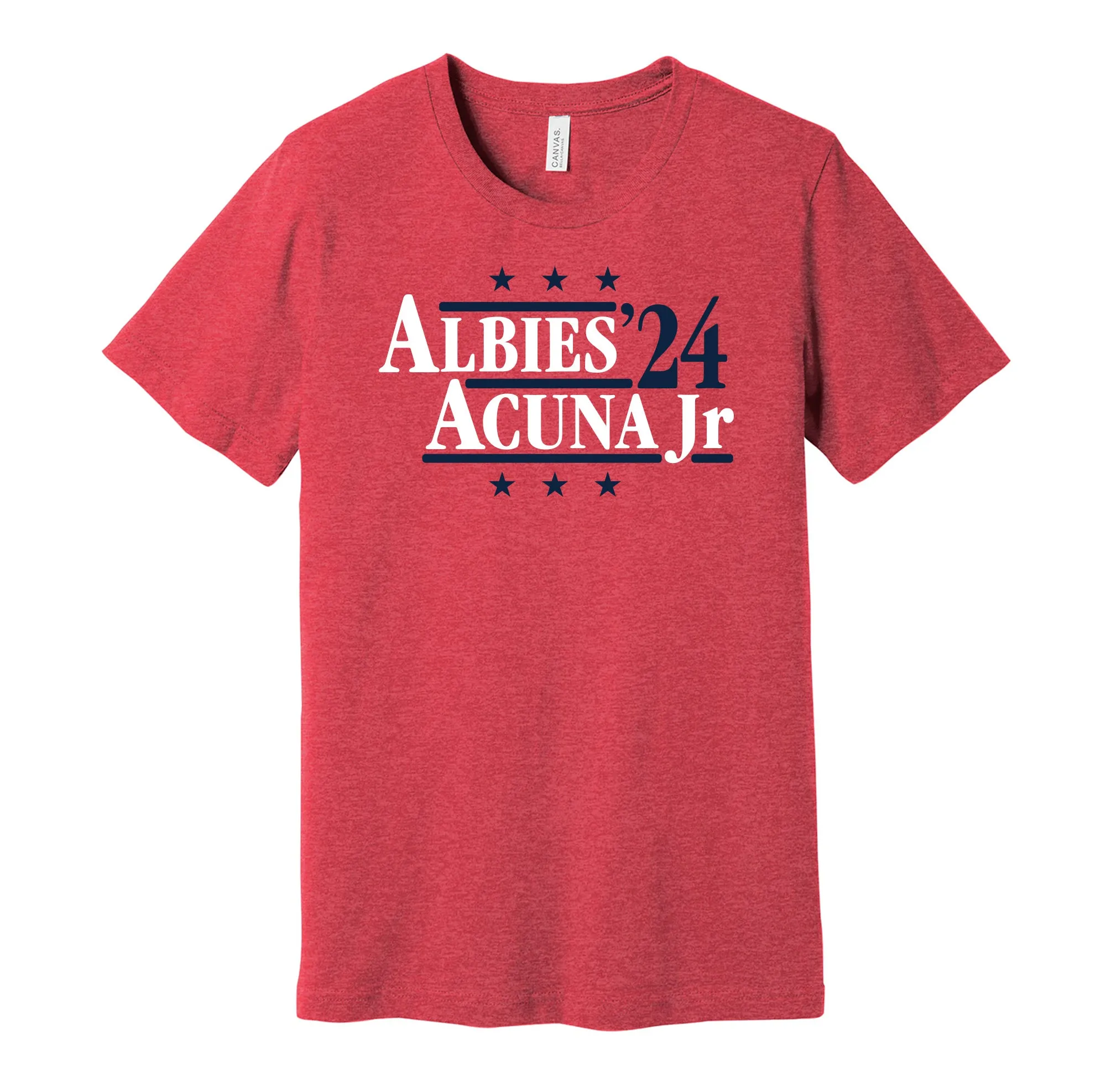 Albies & Acuna Jr '24 - Atlanta Baseball Political Campaign Parody T-Shirt - Hyper Than Hype Shirts