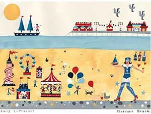 Art Print in a Tube | Kiss Me Quick - Pleasure Beach | Lucy Loveheart