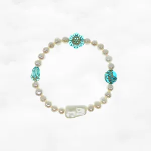 Atlantis Beaded Pearl Bracelet