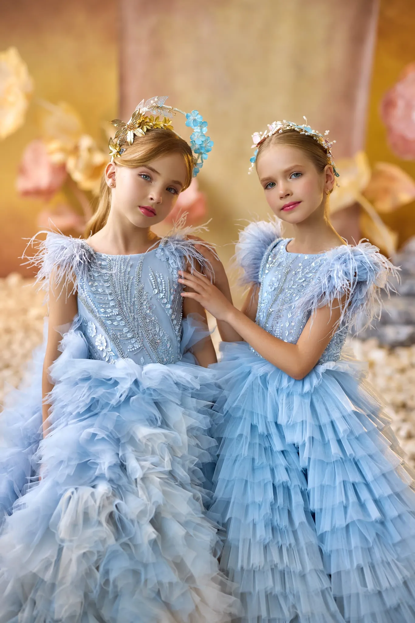 Azure Dream Feather Gown