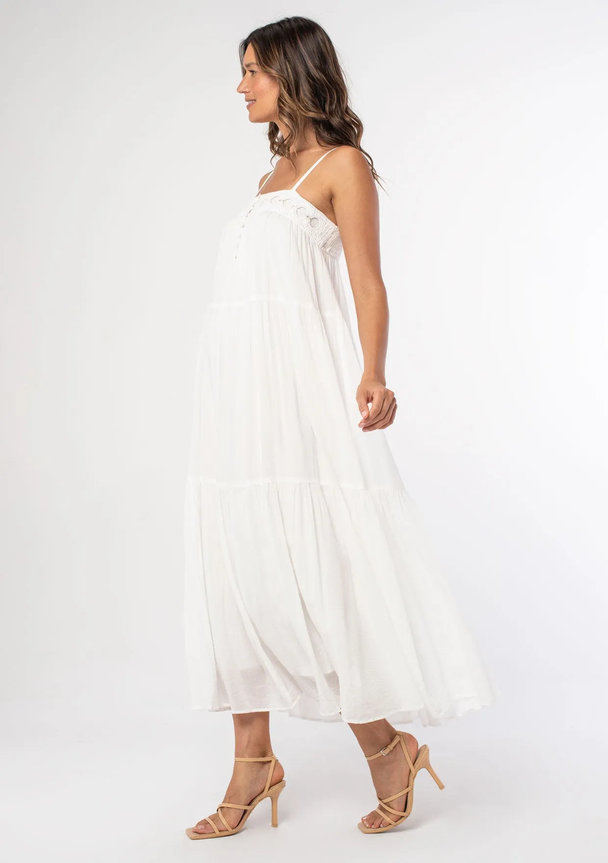 Beverly Crochet Maxi Dress