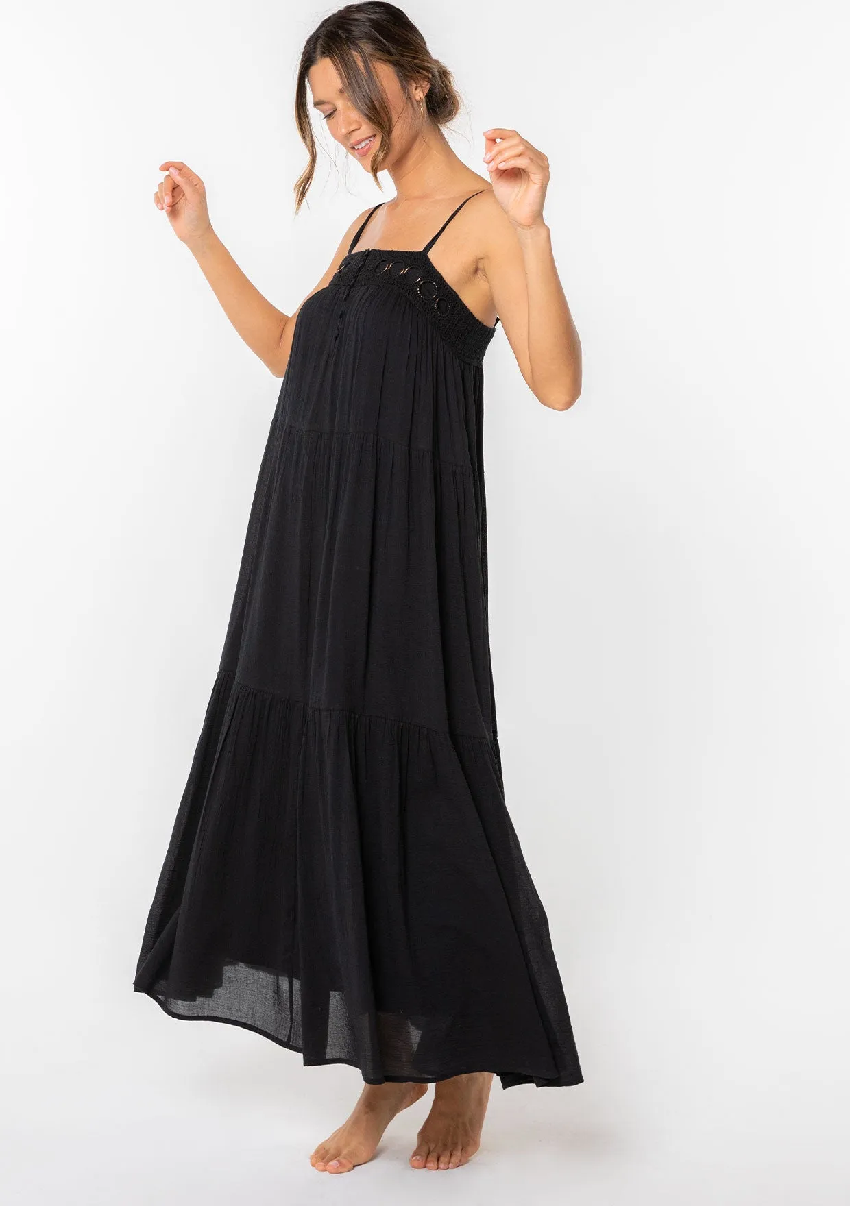 Beverly Crochet Maxi Dress