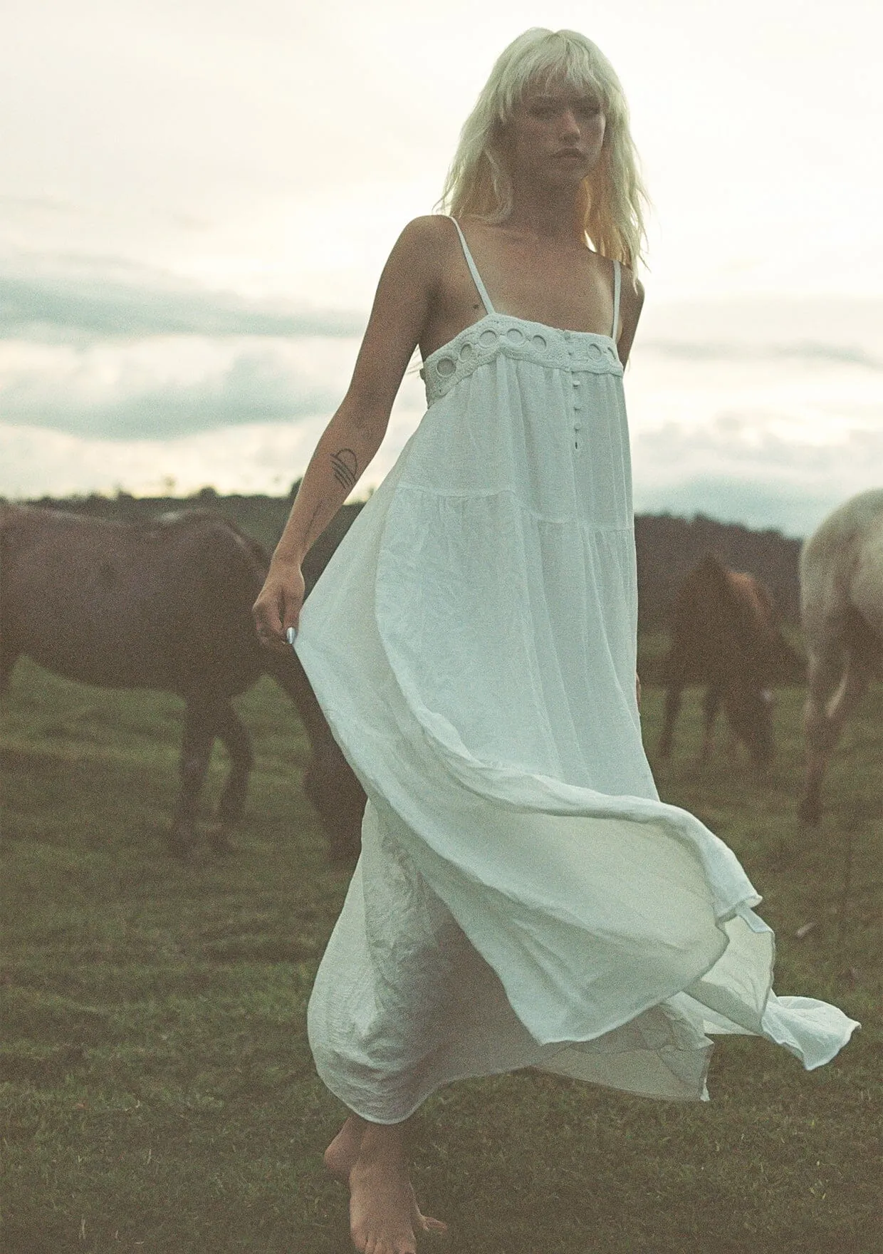Beverly Crochet Maxi Dress