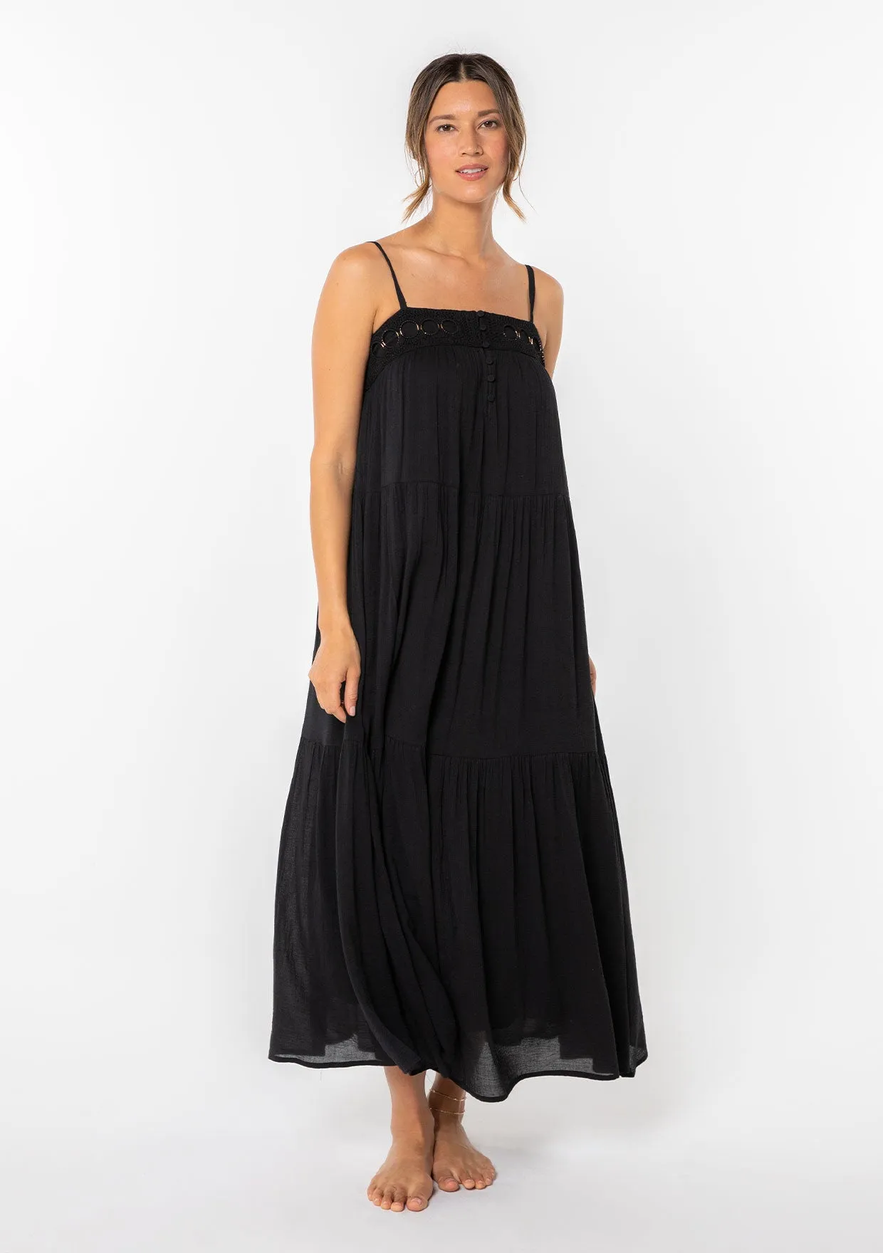 Beverly Crochet Maxi Dress