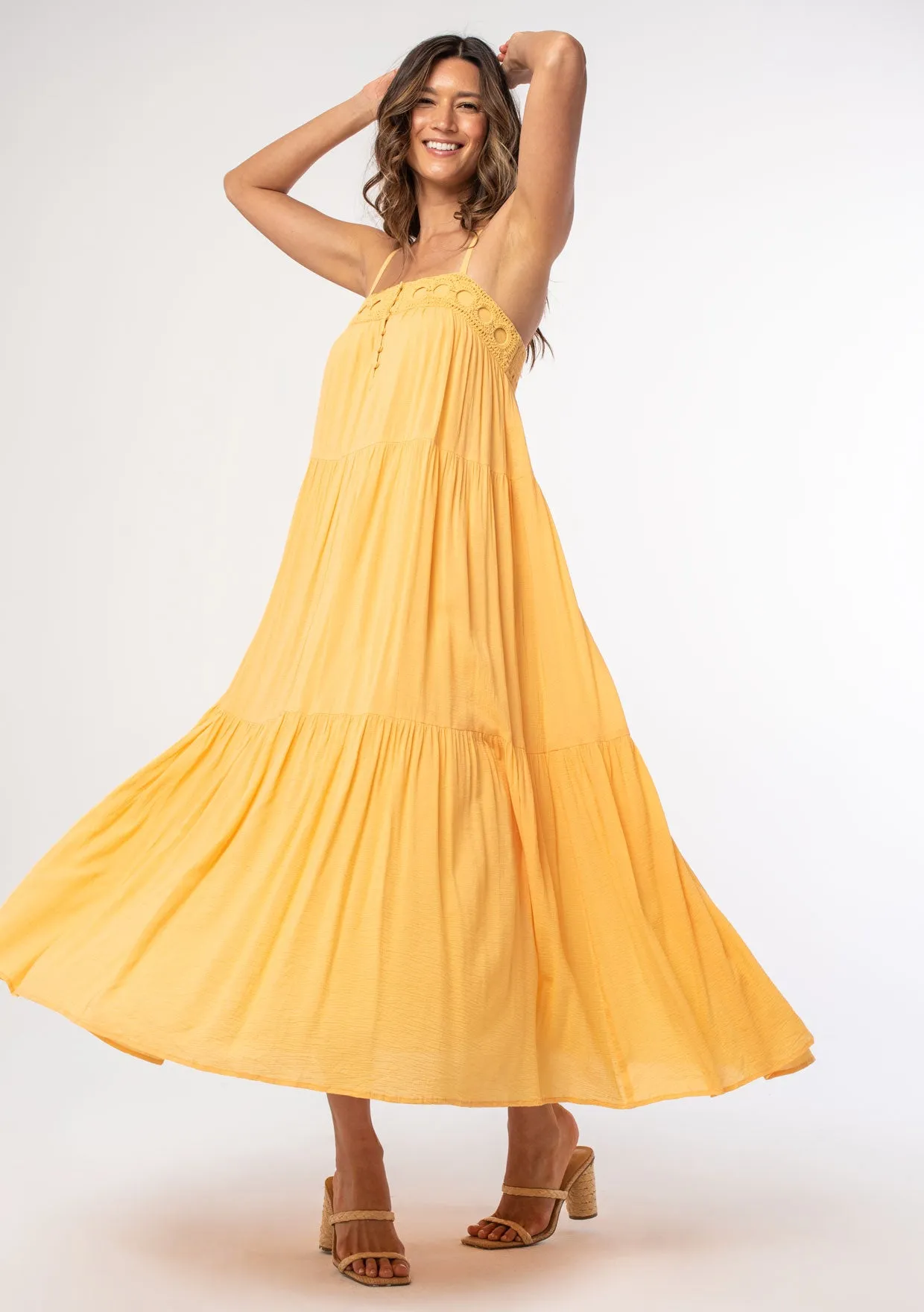 Beverly Crochet Maxi Dress