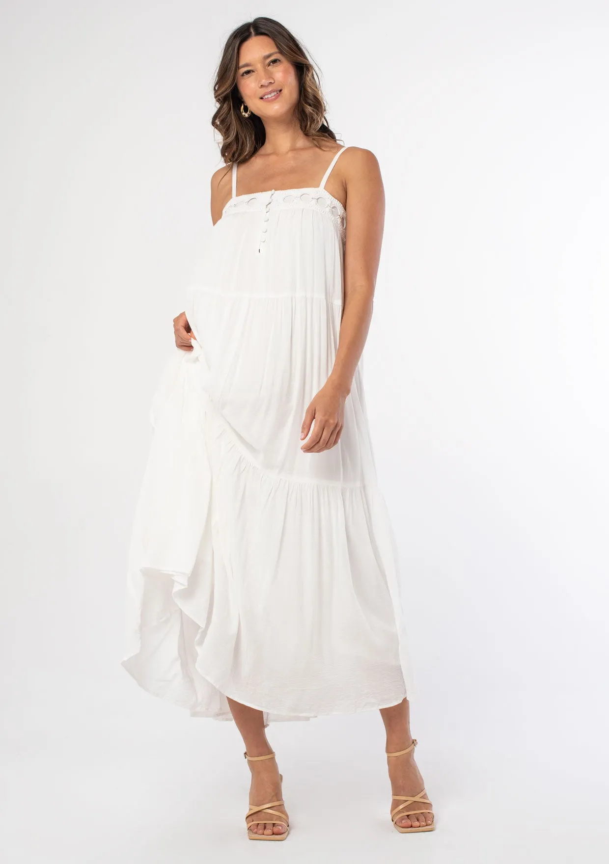 Beverly Crochet Maxi Dress