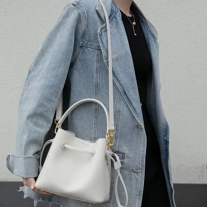 Bucka Supple Leather Bucket Tote