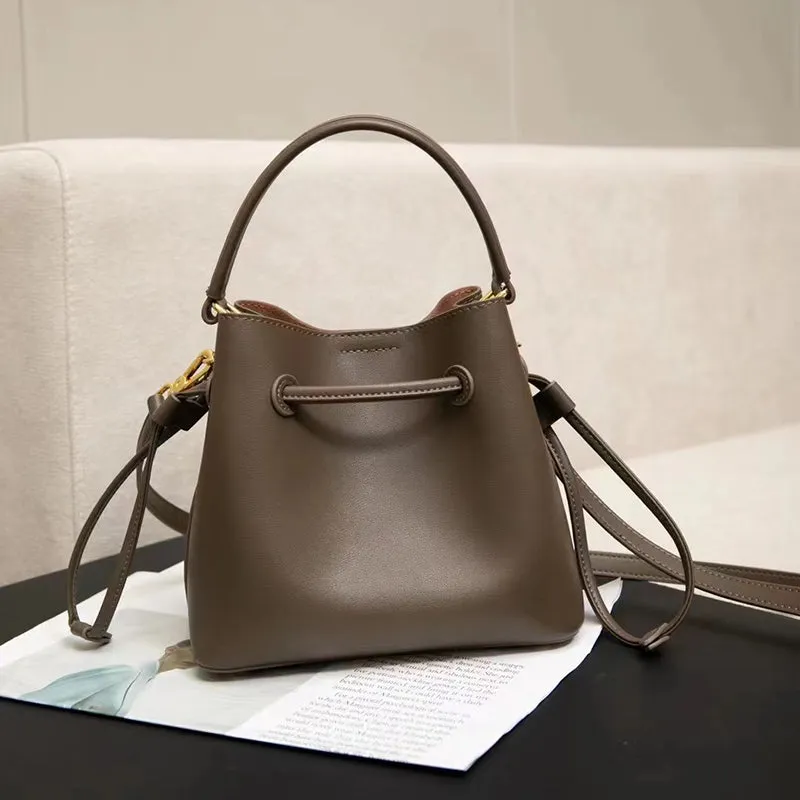 Bucka Supple Leather Bucket Tote