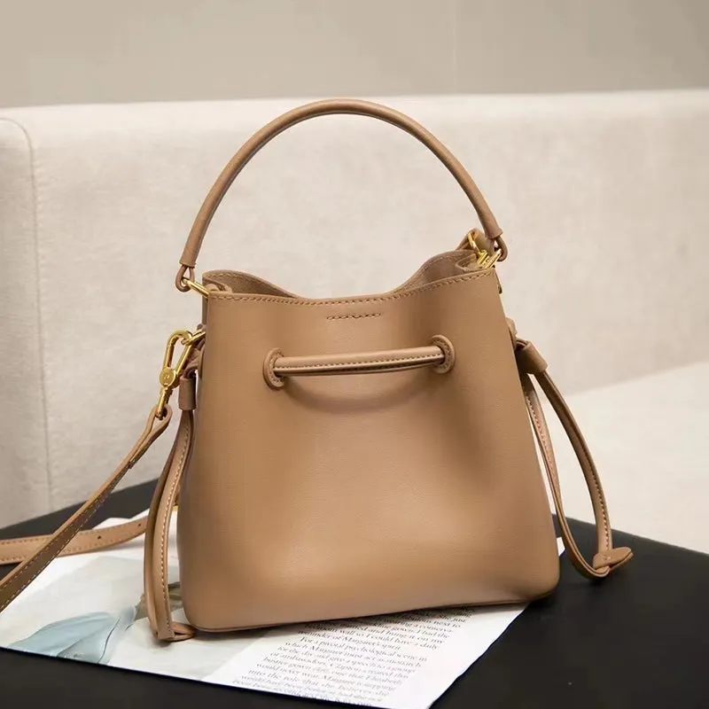 Bucka Supple Leather Bucket Tote