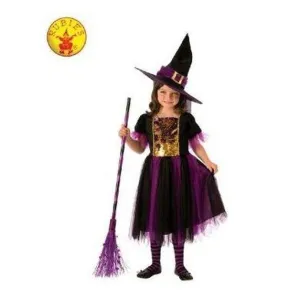 Colour Magic Witch Costume, Child Size S