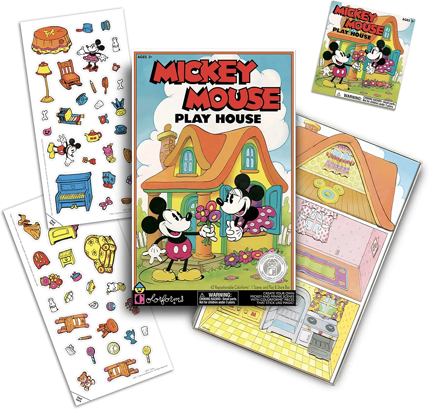 Crafttastic Colorforms® Disney Retro Mickey Mouse Playhouse Set