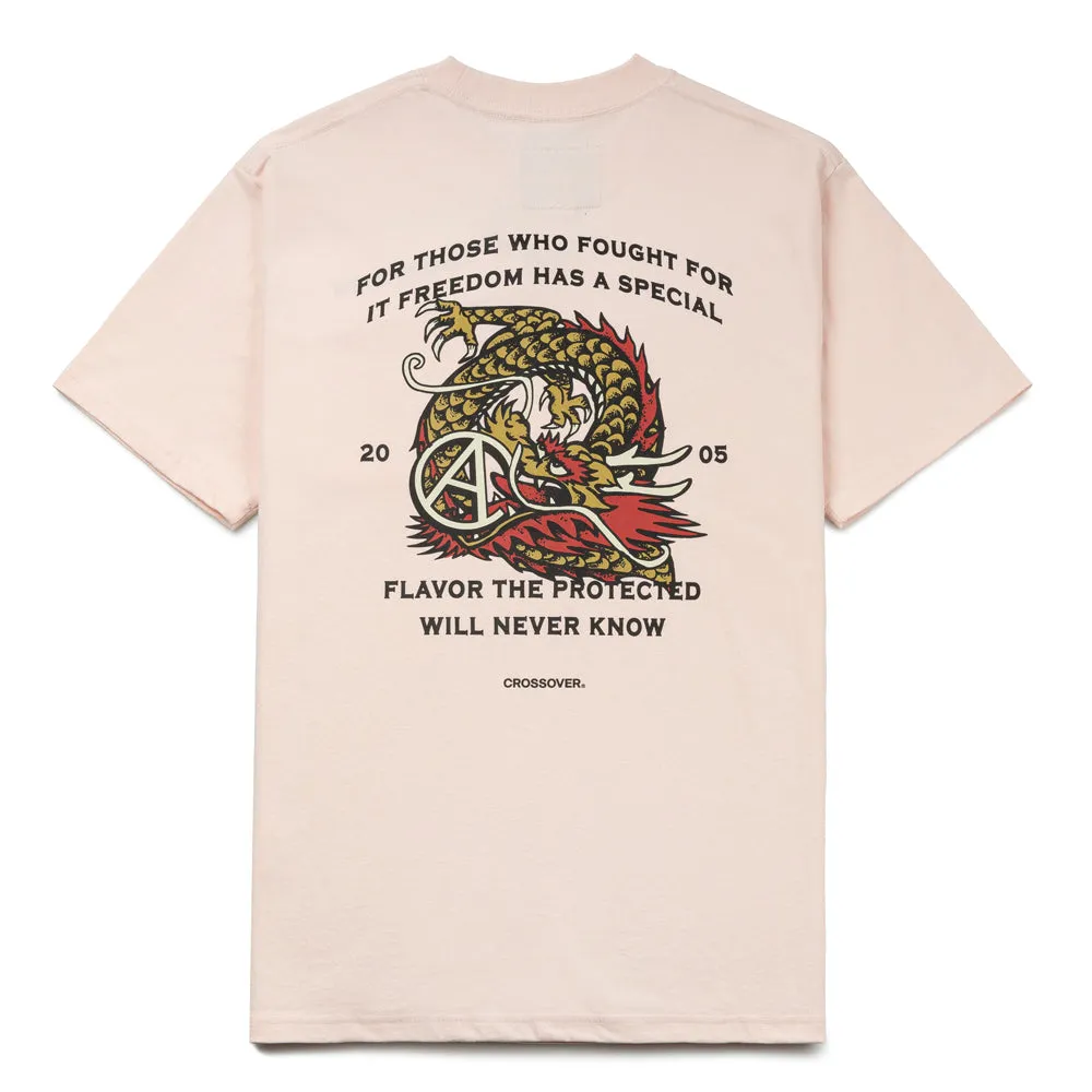 CROSSOVER "Year Of The Dragon" Pocket Tee | Pink