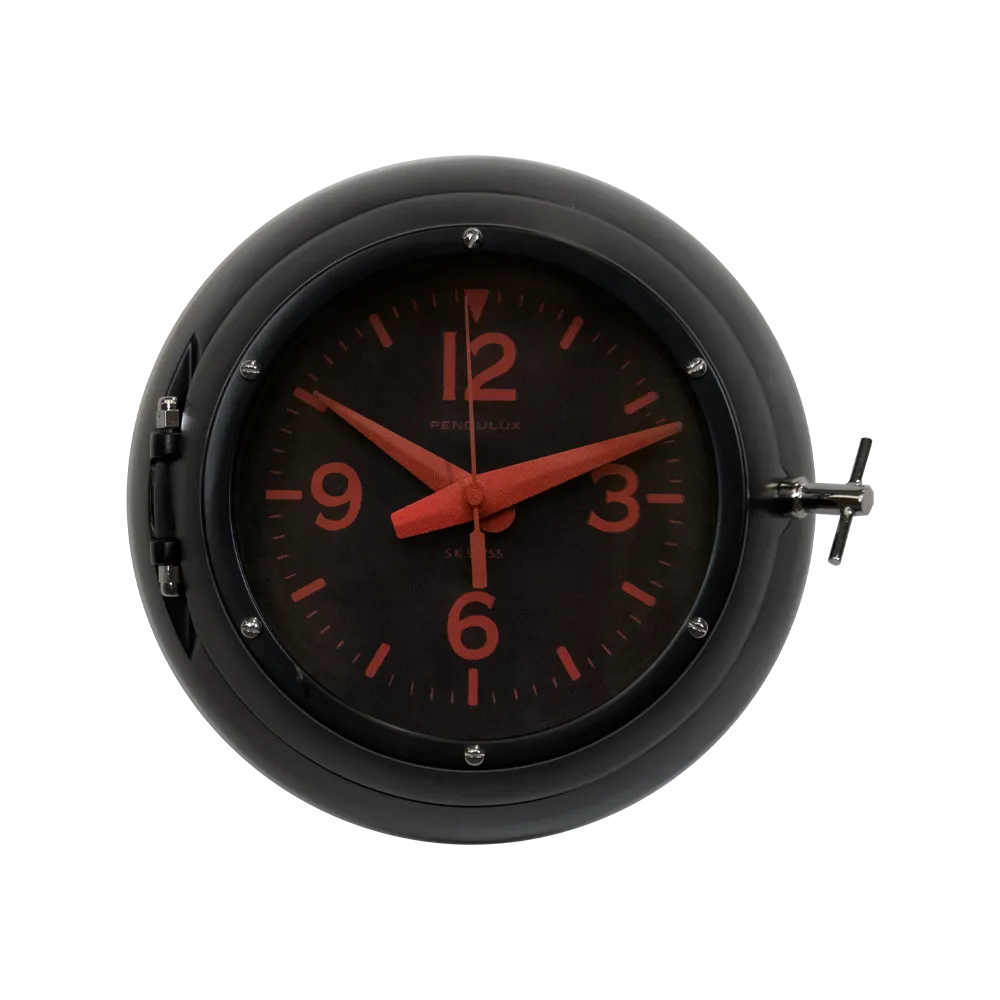 Deep Sea Wall Clock Black
