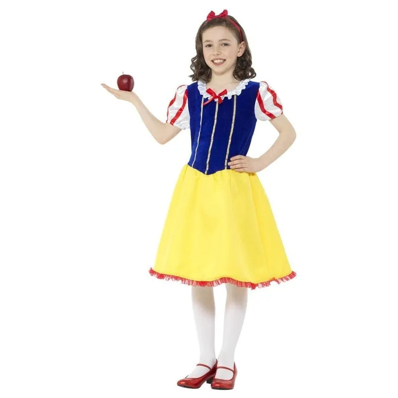 Deluxe Princess Snow Girl Costume, Multi Coloured