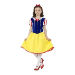 Deluxe Princess Snow Girl Costume, Multi Coloured