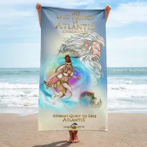 Embrace Mythical Elegance With The Goddess Athena Beach Towel