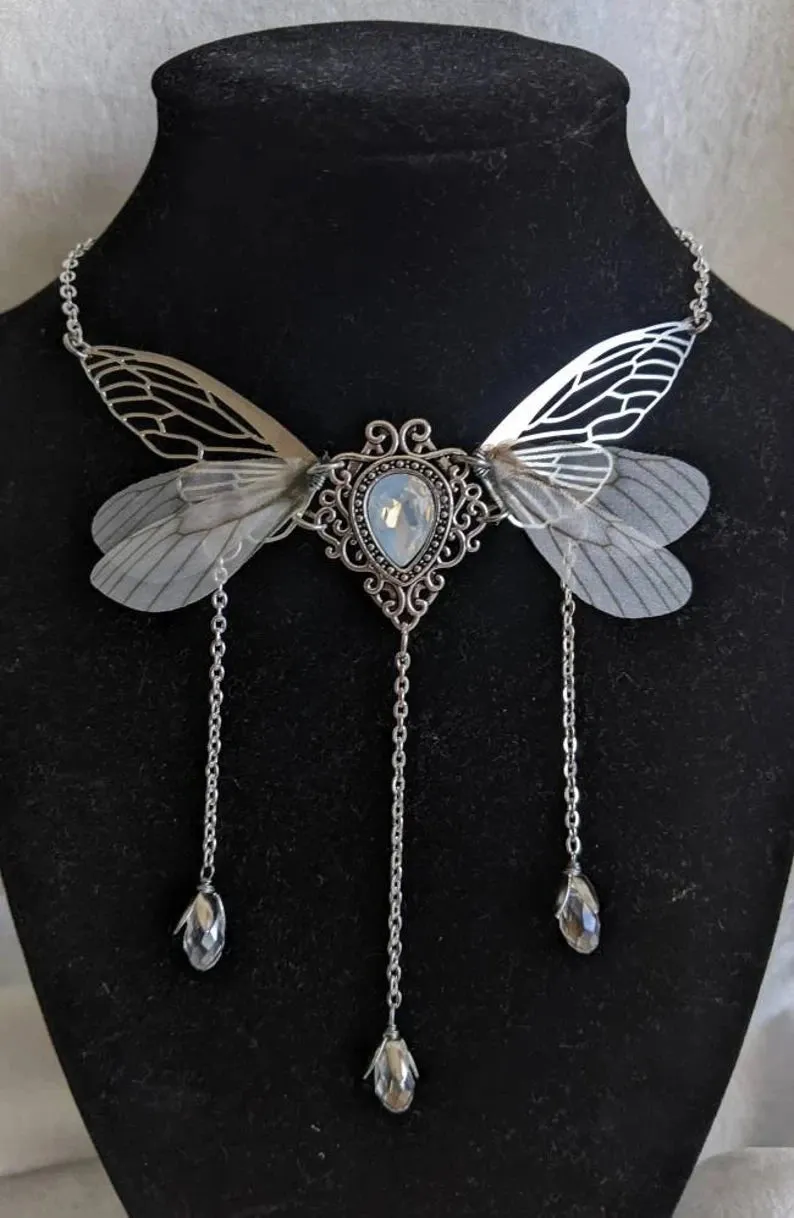 Enchanted Faerie Queen Wing Necklace
