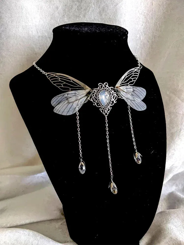 Enchanted Faerie Queen Wing Necklace