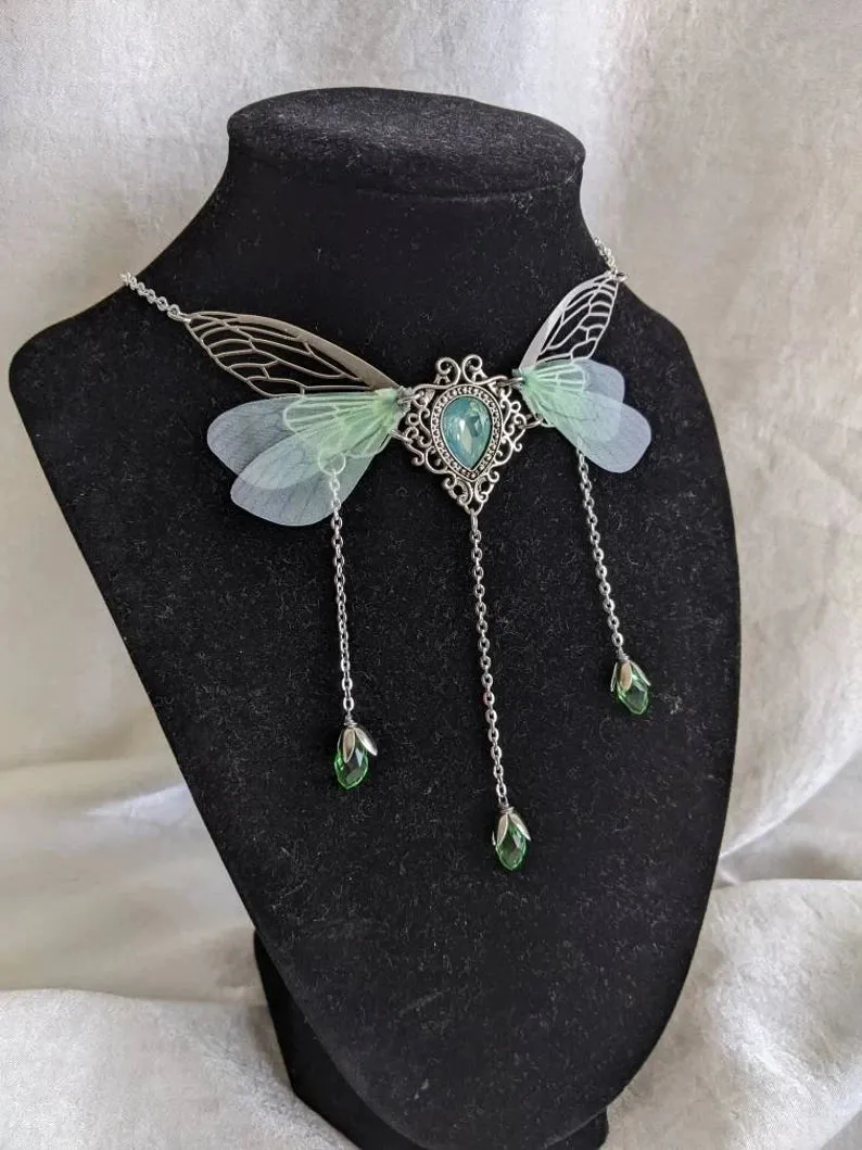 Enchanted Faerie Queen Wing Necklace