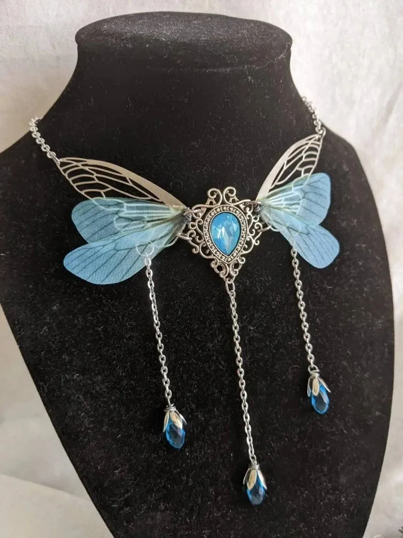 Enchanted Faerie Queen Wing Necklace
