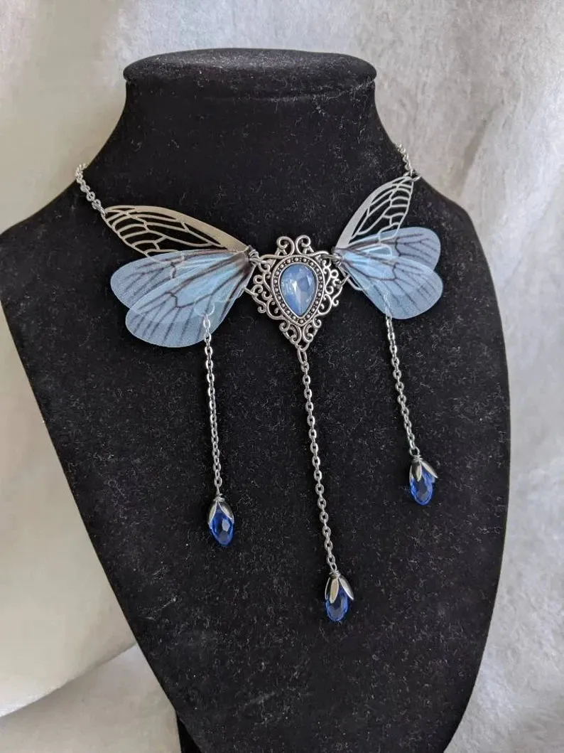 Enchanted Faerie Queen Wing Necklace