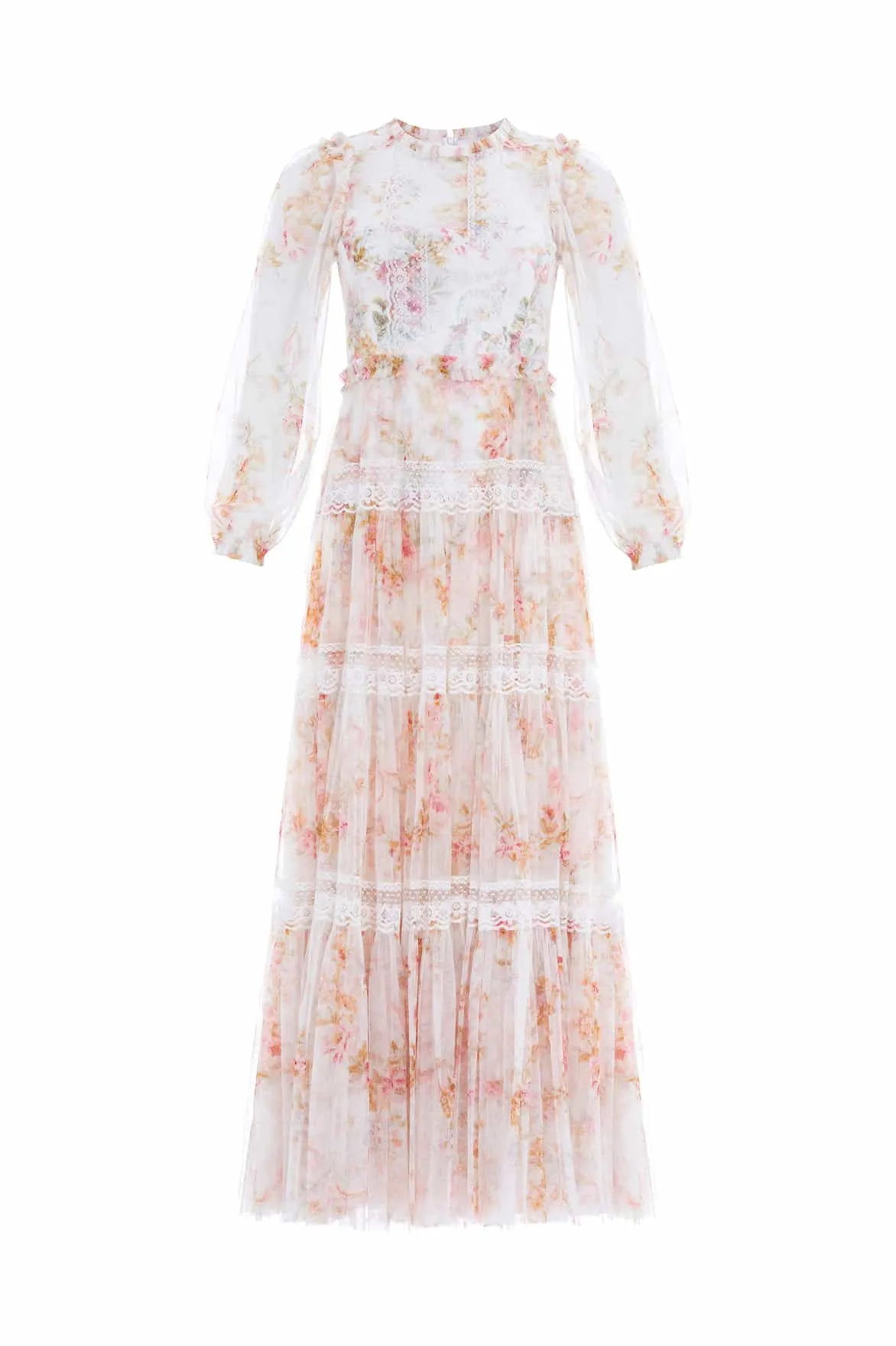 Enchanted Garden Lace Ankle Gown