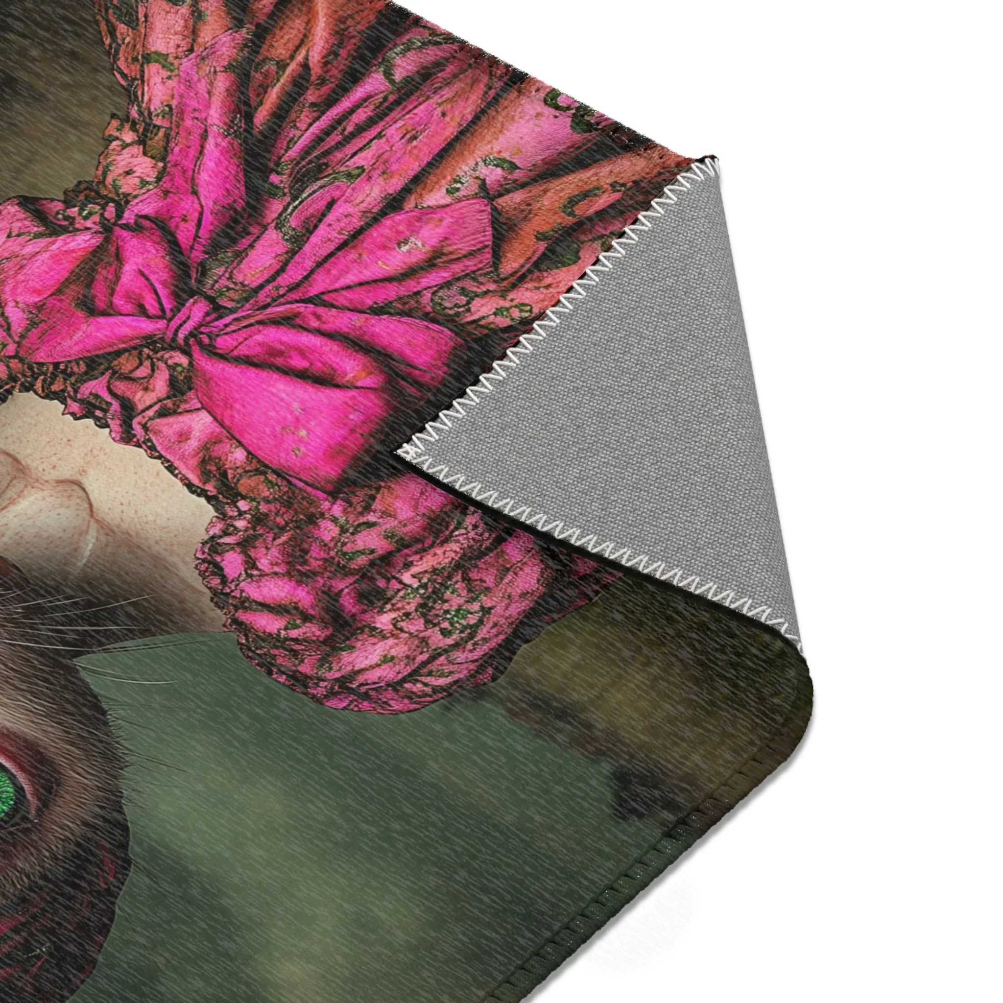 Enchanted Mouse Elegance Art Nouveau Rug