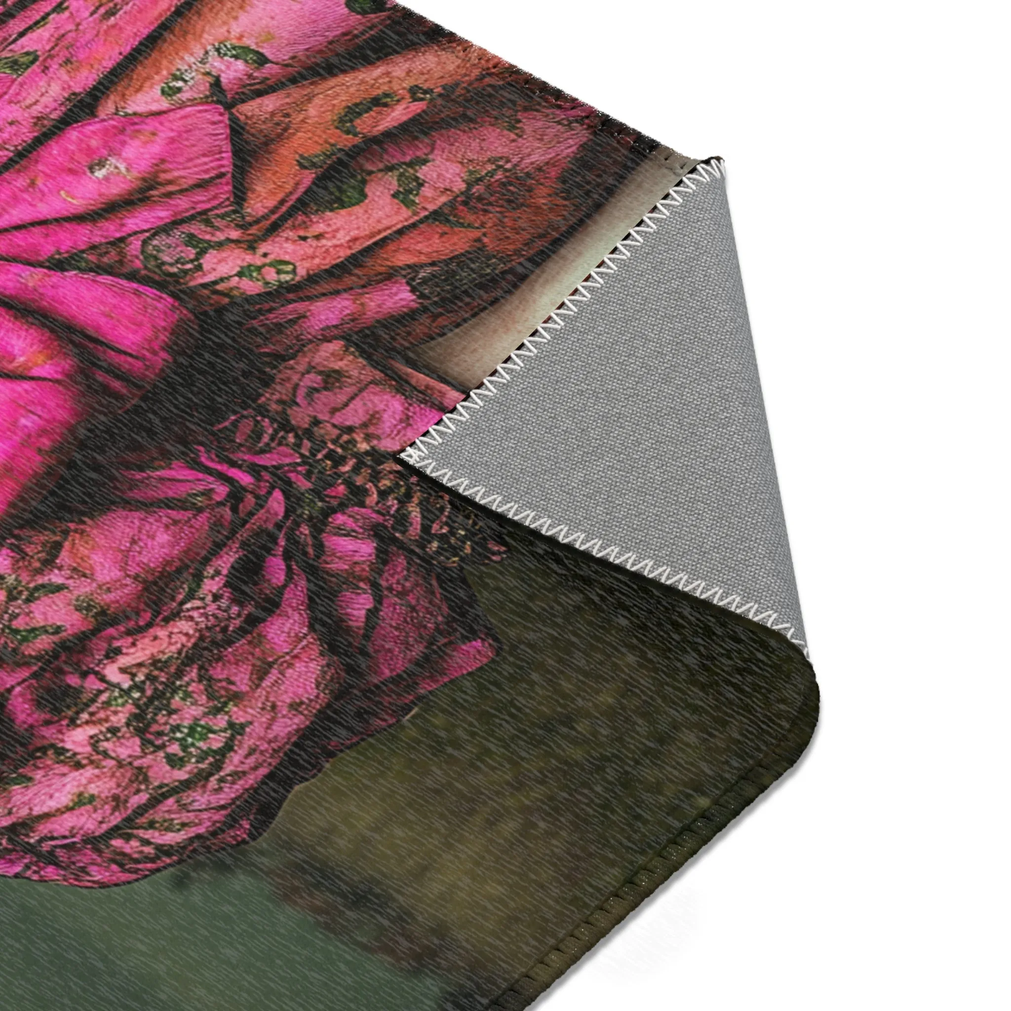 Enchanted Mouse Elegance Art Nouveau Rug
