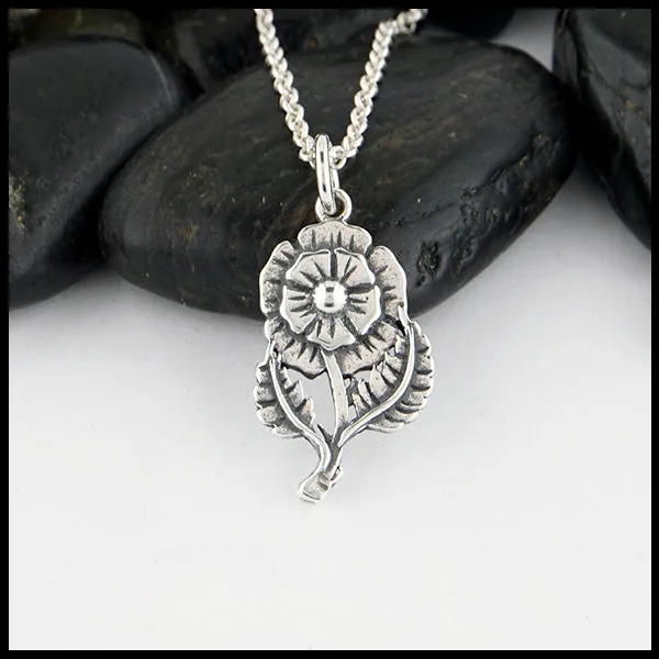English Rose Pendant and Earring Set