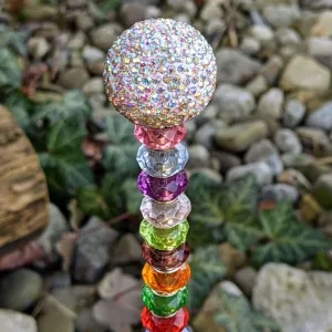 Fairy Wand Garden Stake/ Crystal Fairy Garden 12"or 24" Stake/ Suncatcher